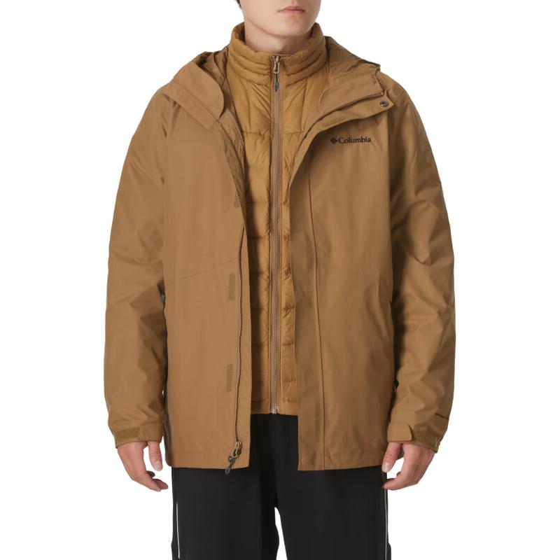 Order 哥倫比亞 防風防水棕色戶外登山外套 秋季2024款 XE5418-257