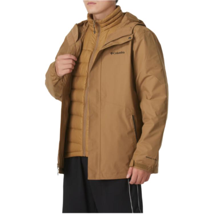 Shop 哥倫比亞 防風防水棕色戶外登山外套 秋季2024款 XE5418-257