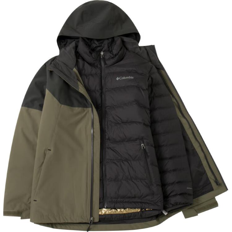 Columbia  Cascade Peak 6 Waterproof Down Hoodie Jacket - Green. WE6671-397