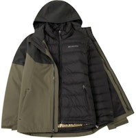 Columbia Cascade Peak 6 Waterproof Down Hoodie Jacket - Green. WE6671-397 Columbia Cascade Peak 6 Waterproof Down Hoodie Jacket - Green. WE6671-397