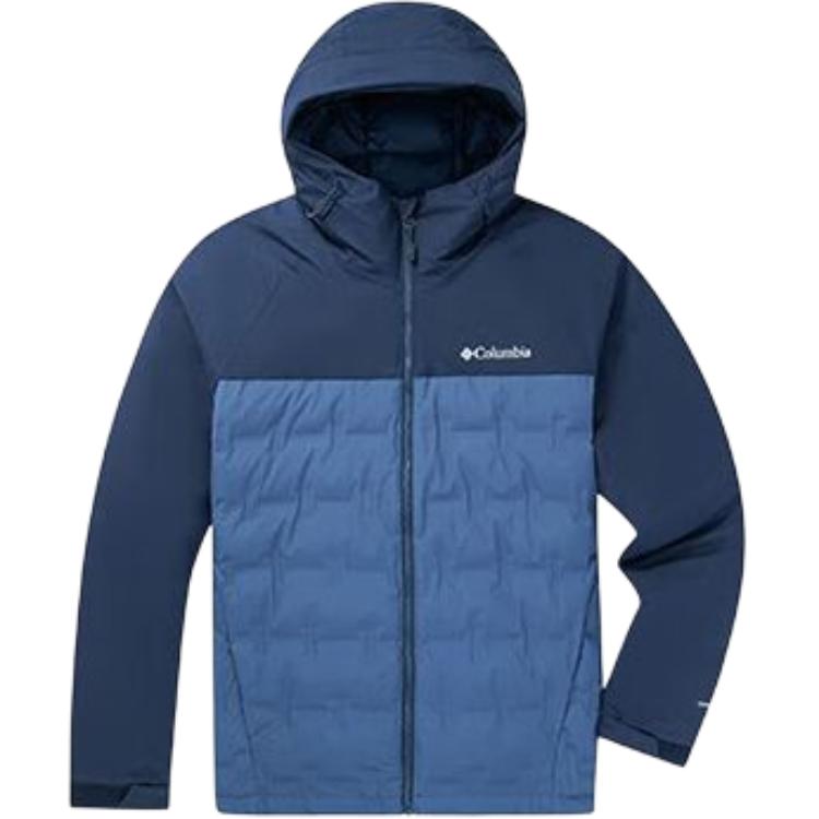 Columbia  City Outdoor Series Logo Zip-Up Jacket Down Coat - Navy Blue. WE7857-478