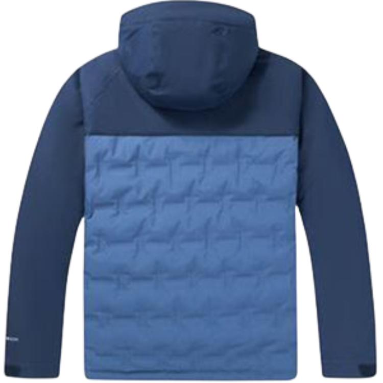 Lookbook Columbia 城市户外系列标志拉链羽绒夹克外套 - 深蓝色. WE7857-478