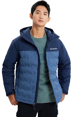 Columbia 城市户外系列标志拉链羽绒夹克外套 - 深蓝色. WE7857-478 Purchase Columbia 城市户外系列标志拉链羽绒夹克外套 - 深蓝色. WE7857-478