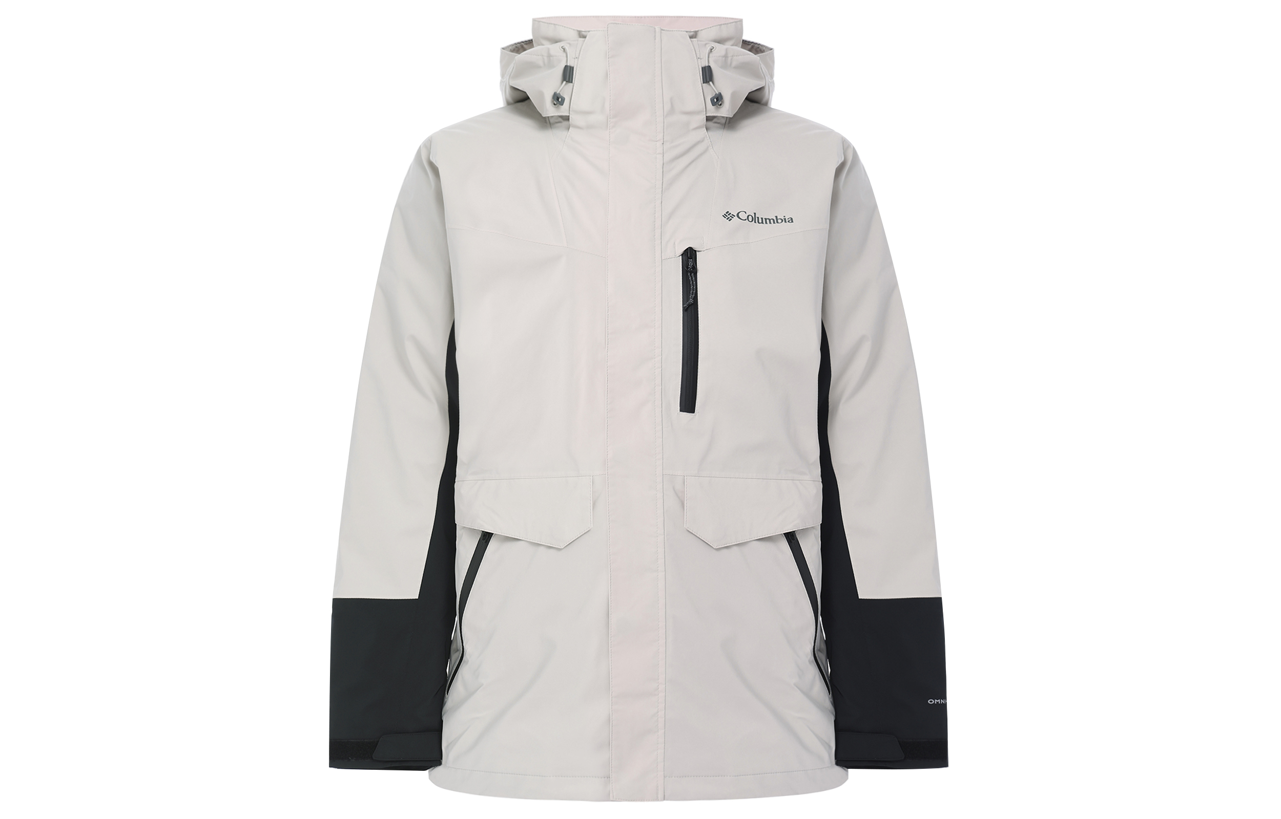 Columbia  Detachable Hood Waterproof Hiking Jacket Beige 2089902-278