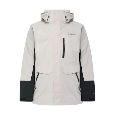 Columbia Detachable Hood Waterproof Hiking Jacket Beige 2089902-278