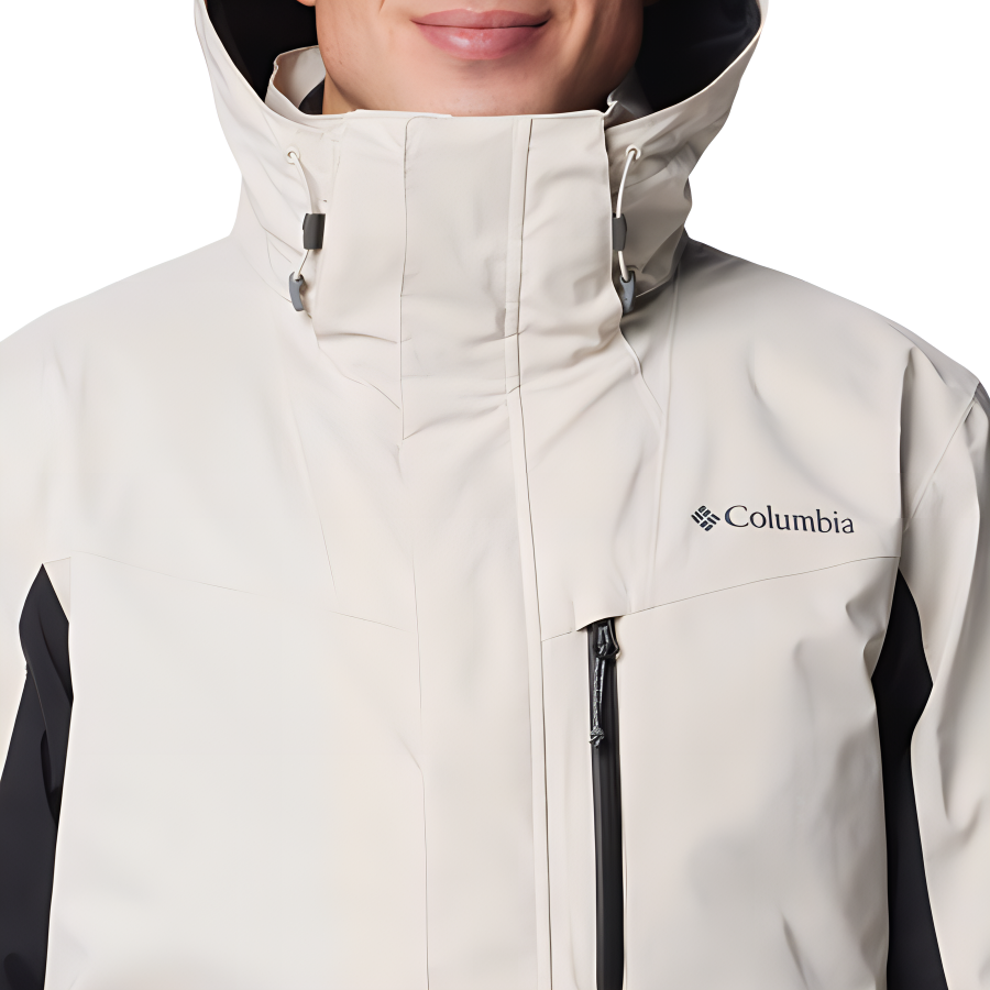 Details for Columbia  Detachable Hood Waterproof Hiking Jacket Beige 2089902-278