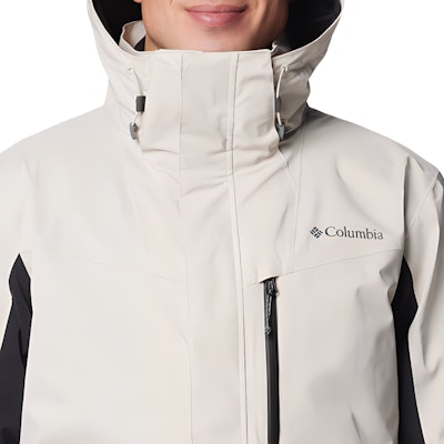 Columbia Detachable Hood Waterproof Hiking Jacket Beige 2089902-278 Details for Columbia Detachable Hood Waterproof Hiking Jacket Beige 2089902-278