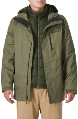 哥伦比亚绿色三合一防水保暖夹克徒步及户外冒险 WE6198-397 Lookbook 哥伦比亚绿色三合一防水保暖夹克徒步及户外冒险 WE6198-397