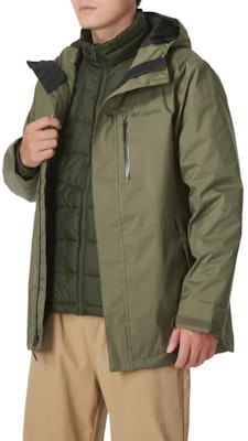 哥伦比亚绿色三合一防水保暖夹克徒步及户外冒险 WE6198-397 Details for 哥伦比亚绿色三合一防水保暖夹克徒步及户外冒险 WE6198-397