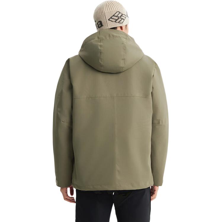 Sizing 哥倫比亞綠色防水三合一羽絨內襯冬季外套 XE9603-397
