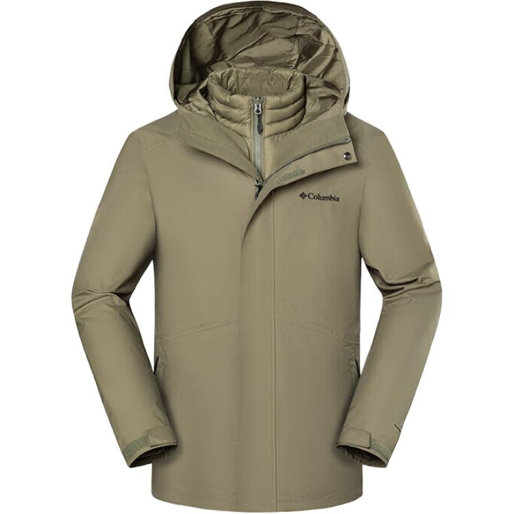 Order Columbia 綠色防水耐寒登山外套附品牌標誌 XE5418-397