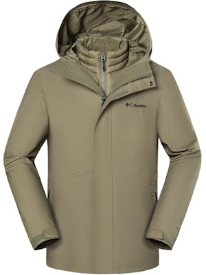 Columbia 綠色防水耐寒登山外套附品牌標誌 XE5418-397 Order Columbia 綠色防水耐寒登山外套附品牌標誌 XE5418-397