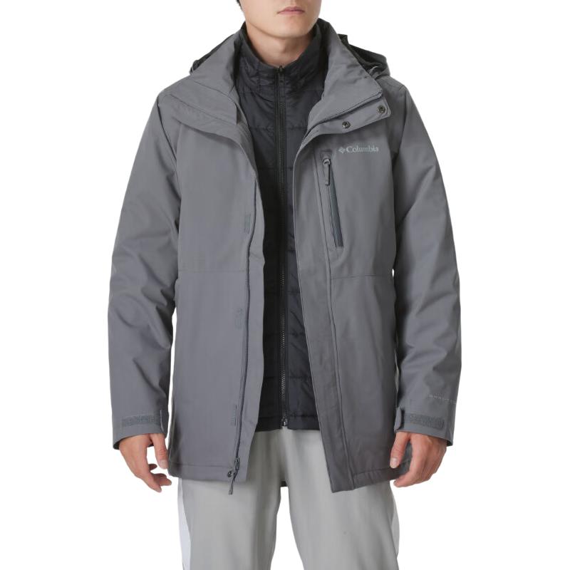 Order Columbia 灰色防水防風輕量連帽戶外夾克 WE8778-023