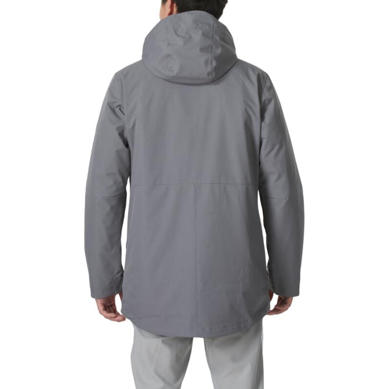 Lookbook Columbia 灰色防水防風輕量連帽戶外夾克 WE8778-023