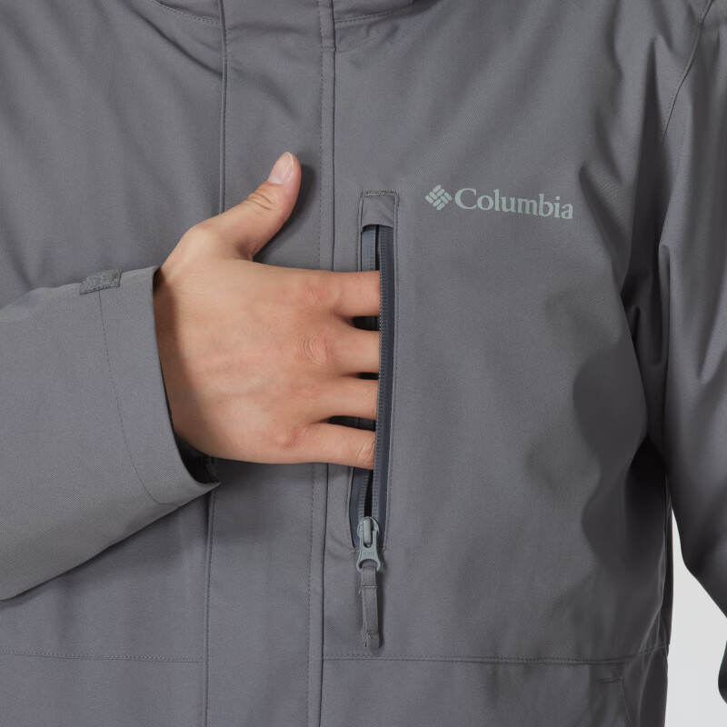 Details for Columbia 灰色防水防風輕量連帽戶外夾克 WE8778-023