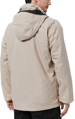 Columbia Khaki Waterproof Windproof Outdoor Hiking 3-in-1 Jacket with Logo. WE1273-271 Details for Columbia Khaki Waterproof Windproof Outdoor Hiking 3-in-1 Jacket with Logo. WE1273-271