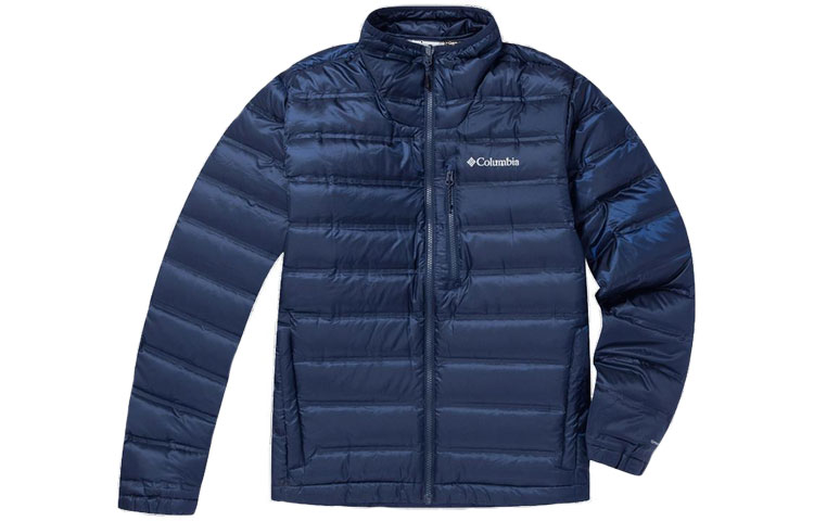 Order Columbia  Lightweight Quilted Down Jacket Blue with Logo Print. WE8287-464
