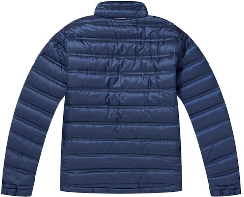 Columbia Lightweight Quilted Down Jacket Blue with Logo Print. WE8287-464 Lookbook Columbia Lightweight Quilted Down Jacket Blue with Logo Print. WE8287-464