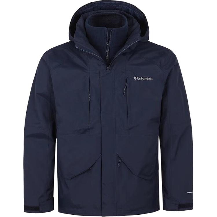 Columbia  Navy 3-in-1 Hooded Jacket for Hiking, Travel, and Urban Outdoor. WE1725-464