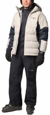 Columbia Roaring Fork Hooded Zip Long Down Jacket Beige 2087341-278 Shop Columbia Roaring Fork Hooded Zip Long Down Jacket Beige 2087341-278