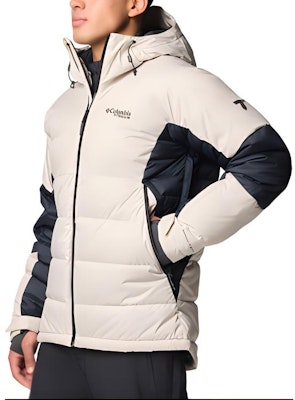 Columbia Roaring Fork Hooded Zip Long Down Jacket Beige 2087341-278 Purchase Columbia Roaring Fork Hooded Zip Long Down Jacket Beige 2087341-278