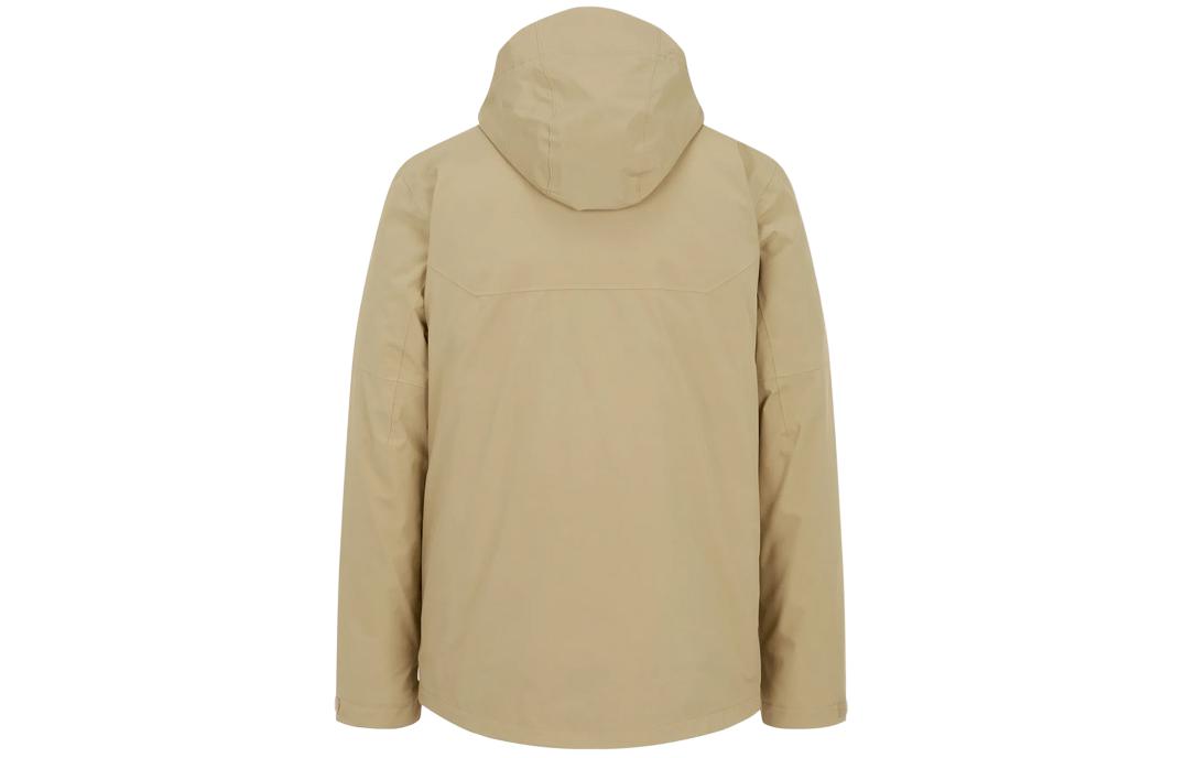 Lookbook 哥倫比亞防水透氣三合一外套附Logo，卡其色。 WE6347-214
