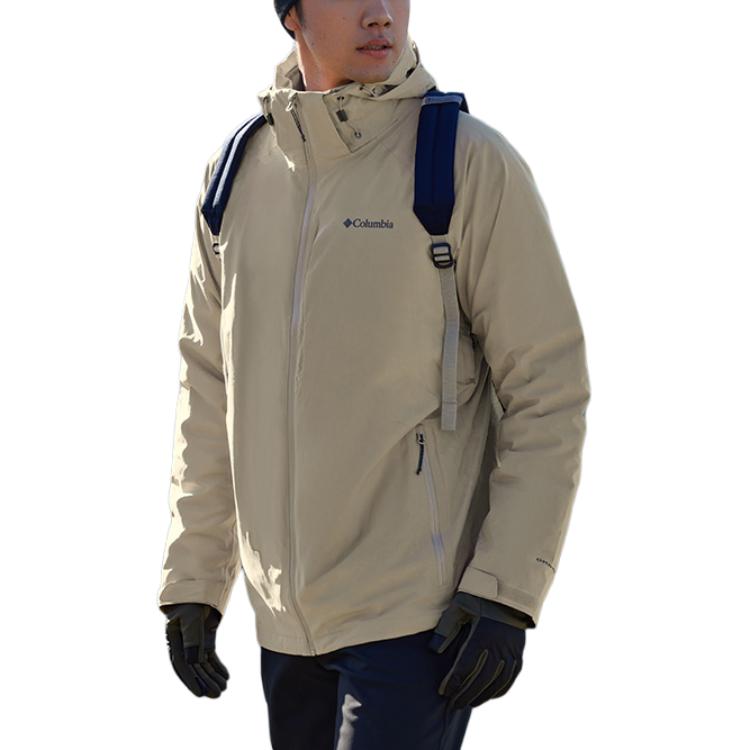 Columbia  Waterproof Insulated Khaki Jacket Outdoor Casual Wear. XE5489-265