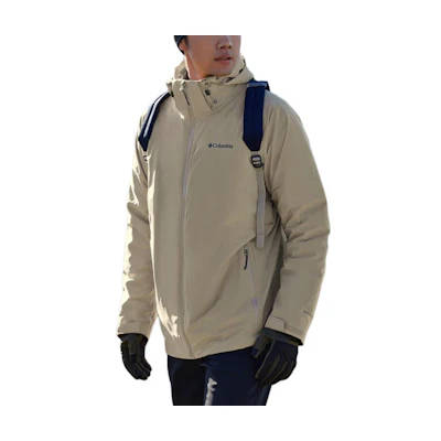 Columbia Waterproof Insulated Khaki Jacket Outdoor Casual Wear. XE5489-265