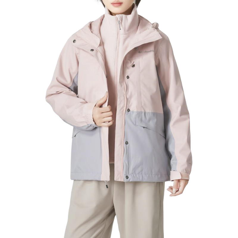 Shop 哥伦比亚防水保暖户外登山夹克粉色 - 2024秋季款 XR4388-626