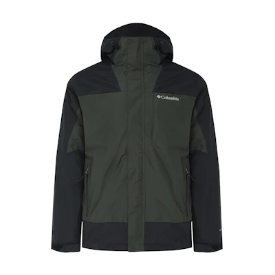 Columbia Waterproof Windproof Breathable Hooded Outdoor Jacket - Dark Green XE5220-366