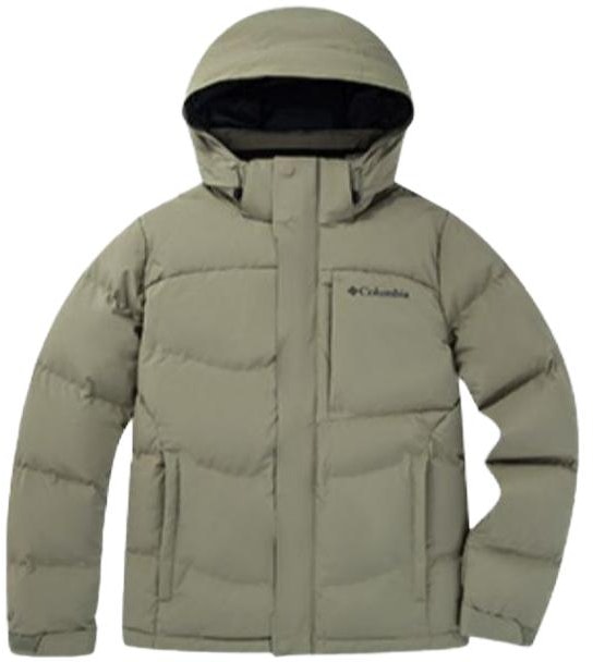 columbia-windproof-waterproof-hooded-jacket-military-green-xe-4306-397