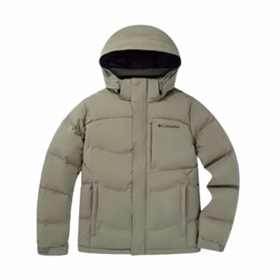 Columbia Windproof Waterproof Hooded Jacket Military Green. XE4306-397