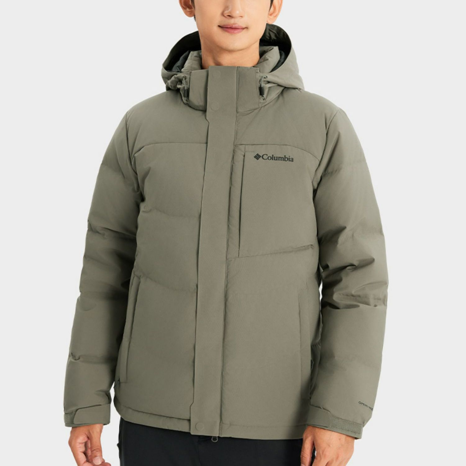 Shop Columbia 防風防水連帽外套 軍綠色 XE4306-397