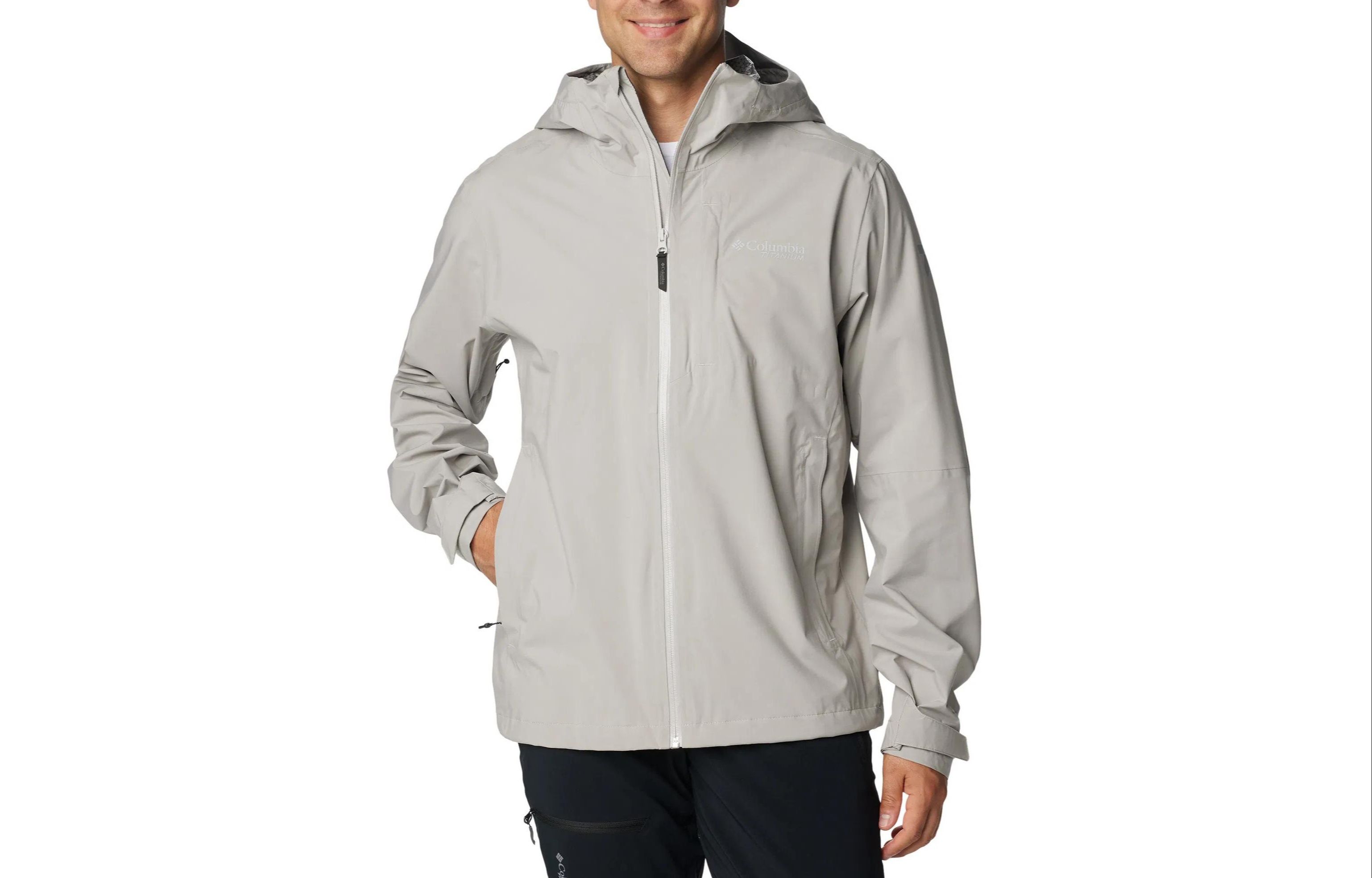 Columbia Ample Dry™ Waterproof Hooded Jacket Obsidian Gray WE3507-027