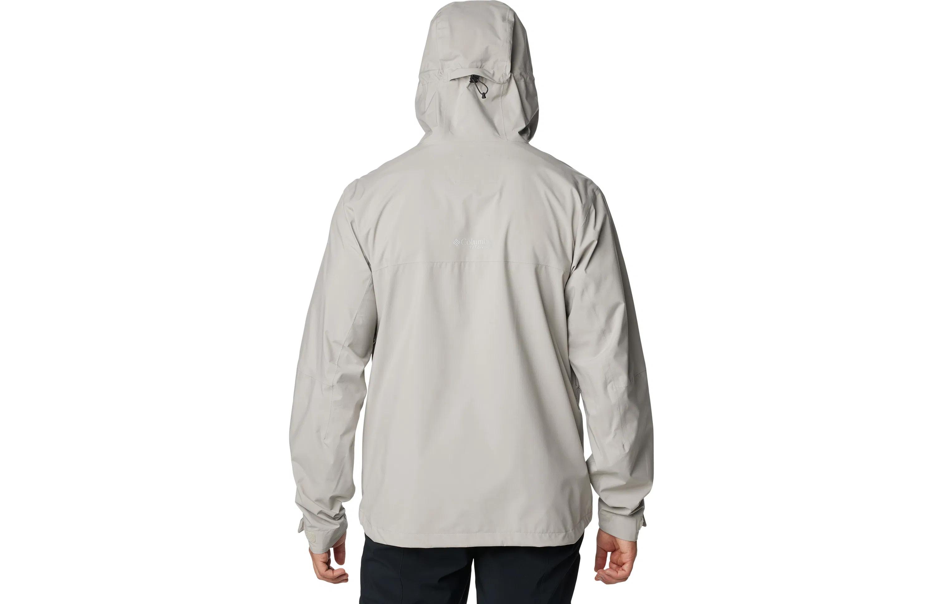 Lookbook Columbia Ample Dry™ 防水連帽外套 黑曜灰 WE3507-027