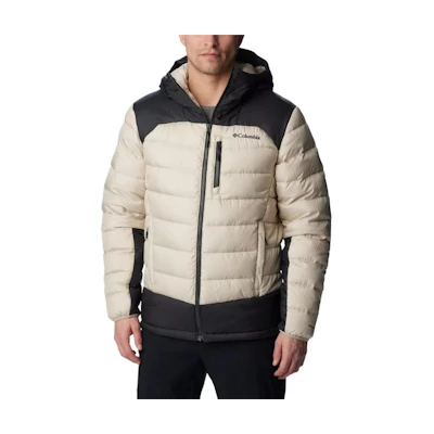 Columbia Autumn Park Down Hooded Jacket Black/Beige Colorblock 1930241-278