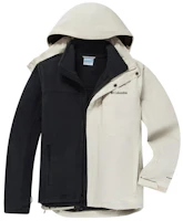 Columbia Beige 3-in-1 Fleece Jacket Waterproof Windproof Outdoor Coat 2090332278 Columbia Beige 3-in-1 Fleece Jacket Waterproof Windproof Outdoor Coat 2090332278