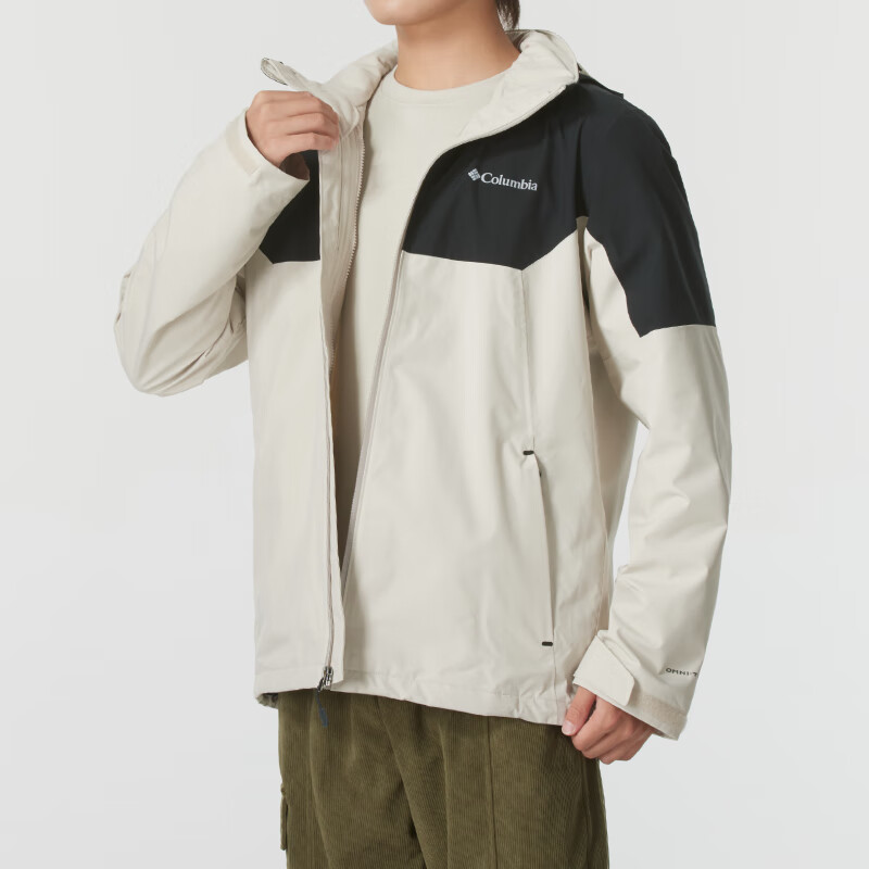 Lookbook 컬럼비아 베이지 캐주얼 트레이닝 후드 자켓 XE3734-278