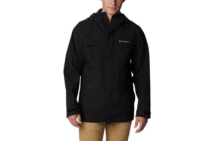 Columbia Black Full-Zip Hoodie Jacket with Logo Print 2036921-271