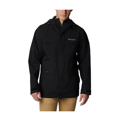 Columbia Black Full-Zip Hoodie Jacket with Logo Print 2036921-271