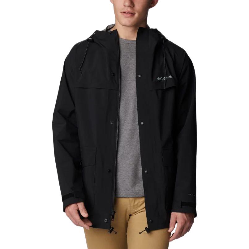 Shop 哥倫比亞黑色全拉鏈帽T外套附標誌印花 2036921-271