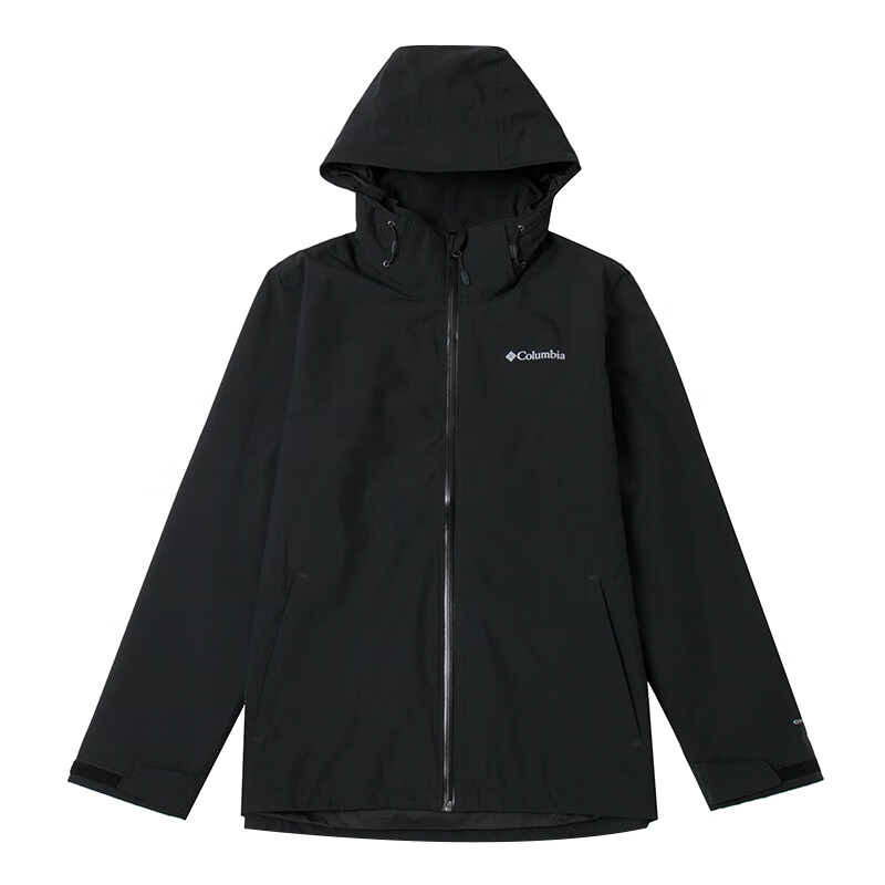 Columbia Black Hiking Hooded Zip Long Sleeve Jacket XE3734-010