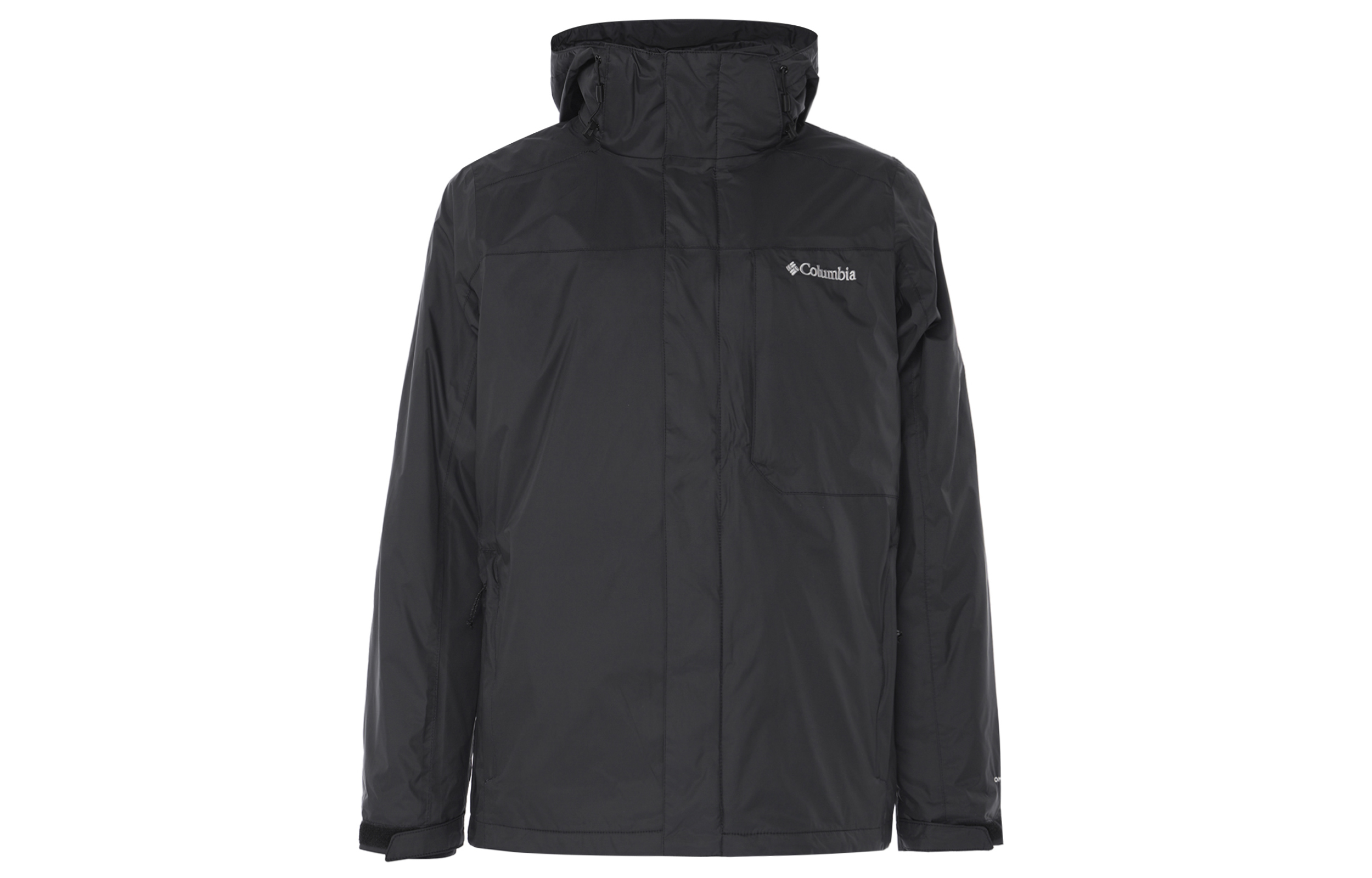 Columbia Black Hiking Outdoor Zippered Hooded Insulated Jacket WE6508-010