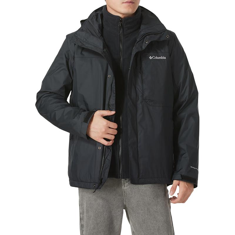 Order 哥伦比亚黑色户外登山连帽拉链保暖夹克 WE6508-010