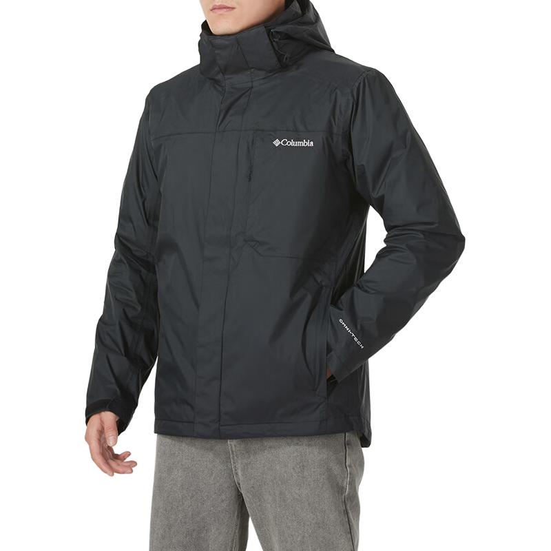 Details for 哥伦比亚黑色户外登山连帽拉链保暖夹克 WE6508-010