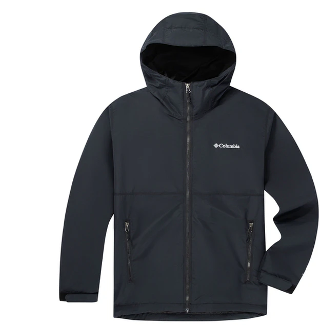 columbia-black-hooded-casual-sports-jacket-long-sleeve-xe-8964-010
