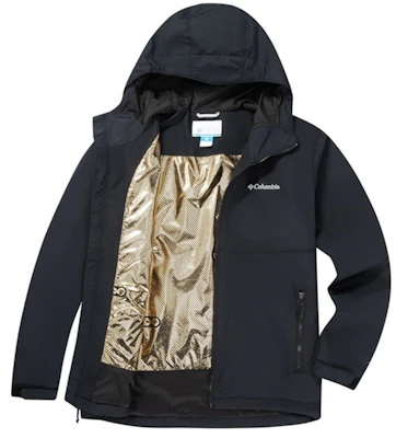 Columbia Black Hooded Casual Sports Jacket Long Sleeve XE8964-010 Shop Columbia Black Hooded Casual Sports Jacket Long Sleeve XE8964-010