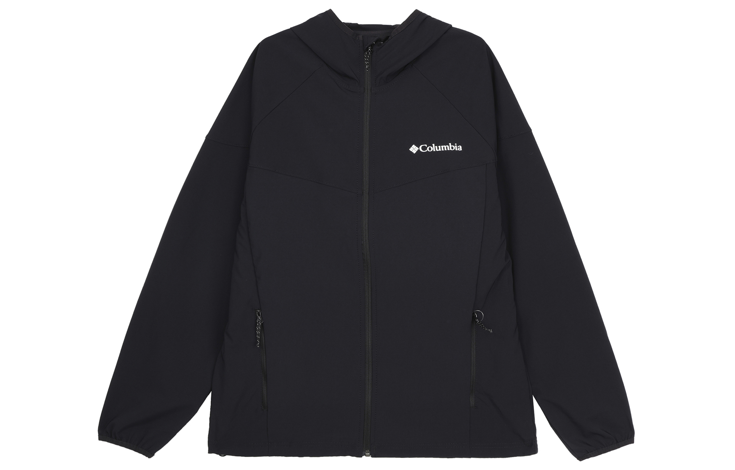 Columbia Black Hooded Hiking Casual Jacket WE5206-010