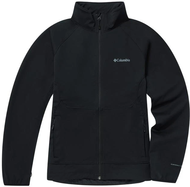 columbia-black-lightweight-softshell-jacket-with-solid-logo-design-we-3213-010