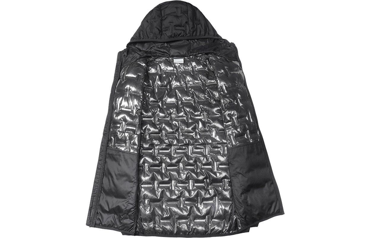 Lookbook Chaqueta Columbia Negra Ligera con Capucha Aislante Invierno Serie Outdoor. WE0954-010